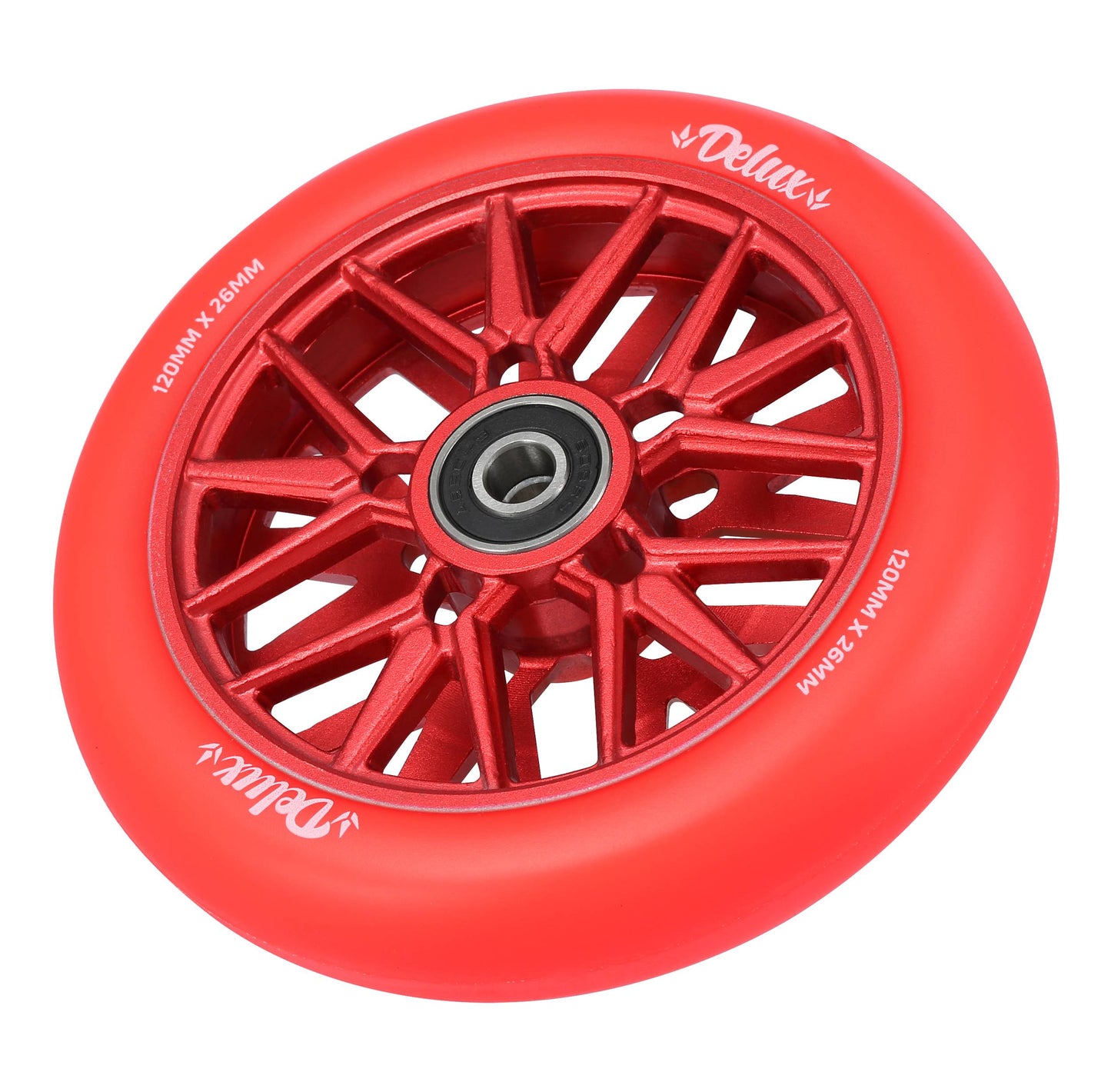 Envy Deluxe Wheels 120mm - Red