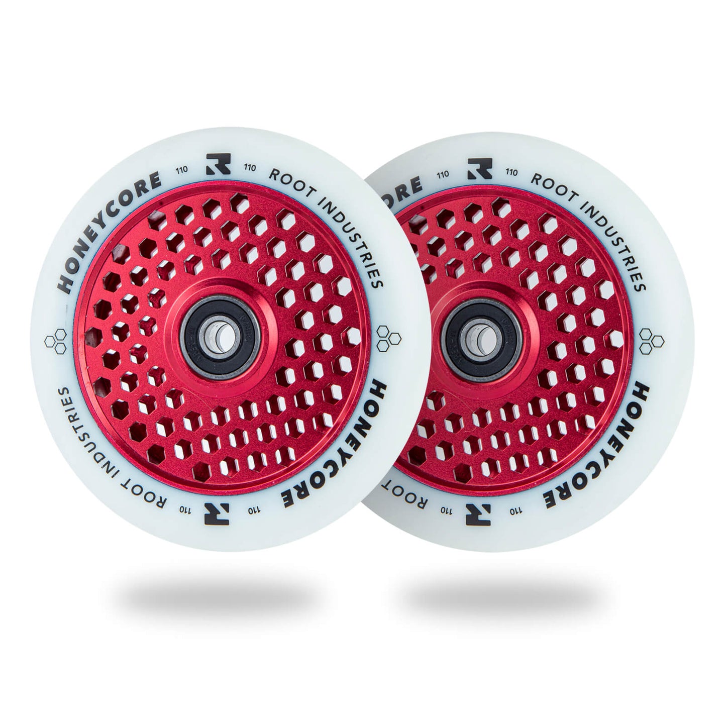 Root Industries Honeycore Wheels - White/ Red