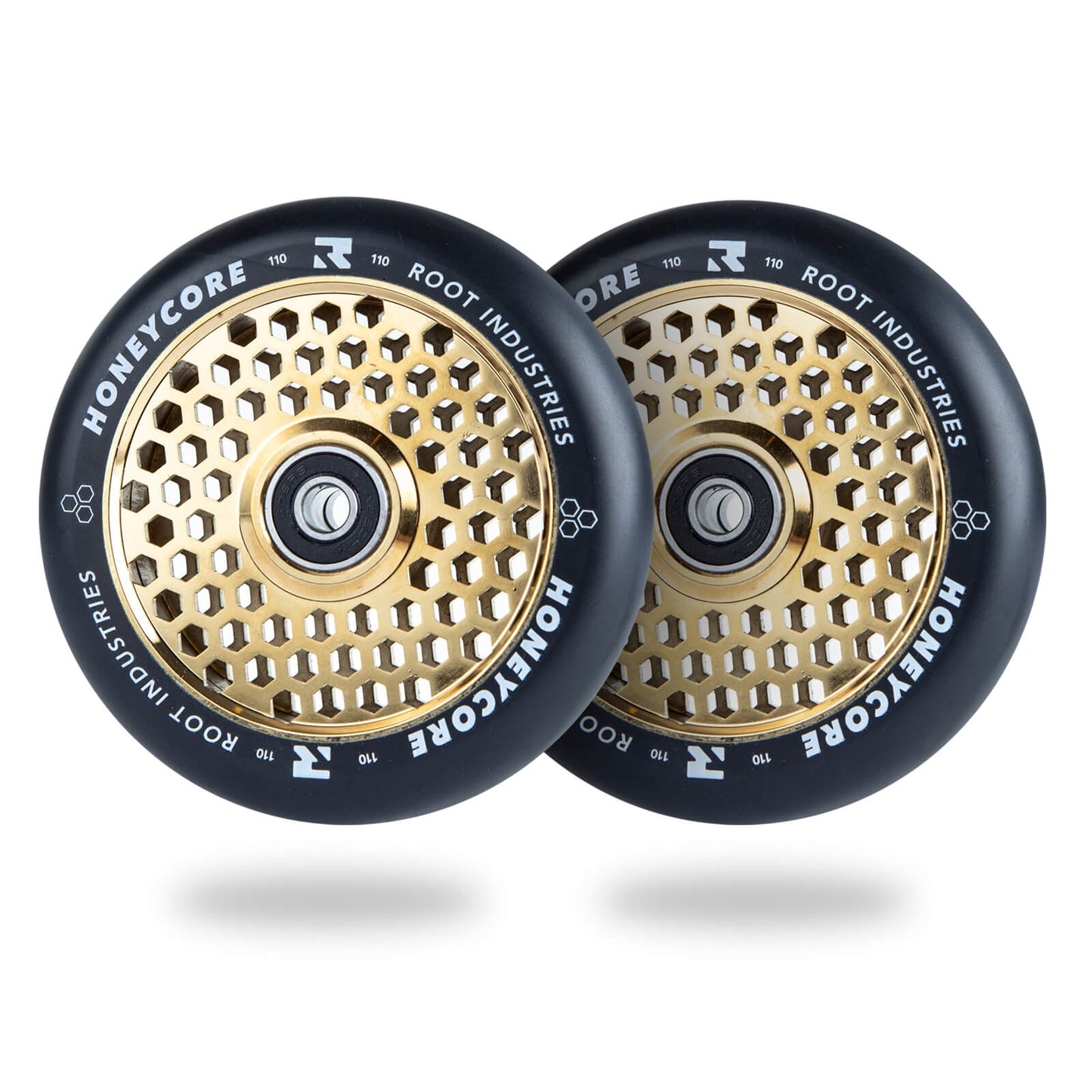 Root Industries Honeycore Wheels - Black/Gold