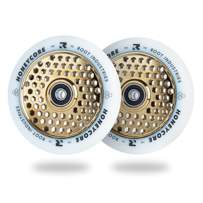 Root Industries Honeycore Wheels - White/Gold