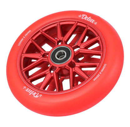 Envy Deluxe Wheels 120mm - Red