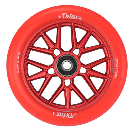 Envy Deluxe Wheels 120mm - Red