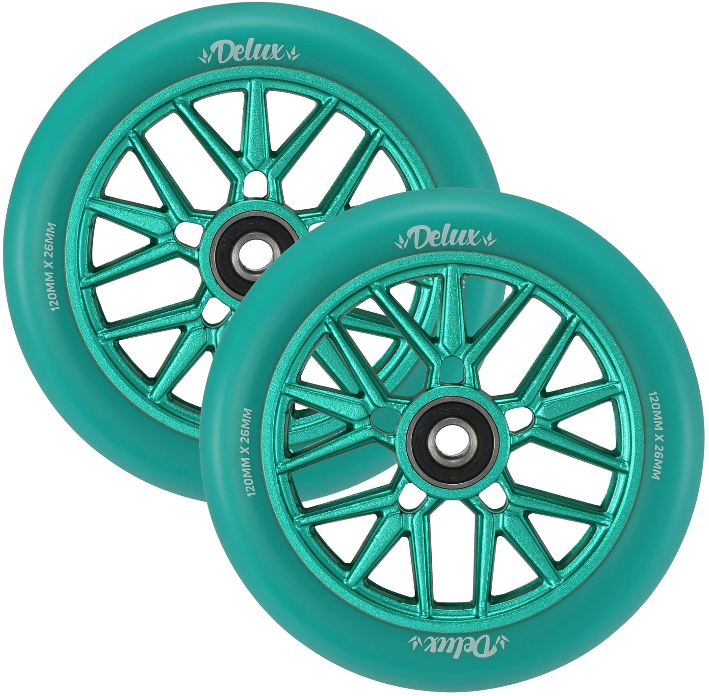 Envy Deluxe Wheels 120mm - Teal