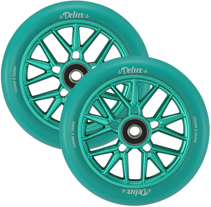 Envy Deluxe Wheels 120mm - Teal