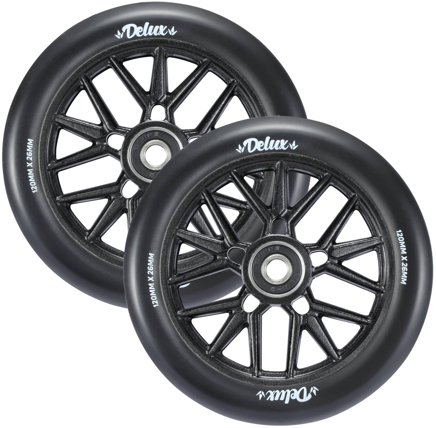 Envy Deluxe Wheels 120mm - Black