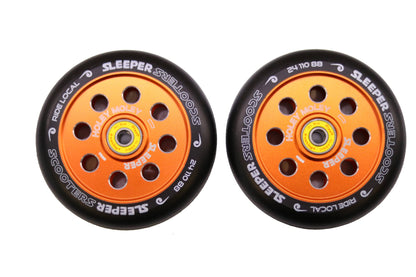 Sleeper Holey Moley Wheels - Orange