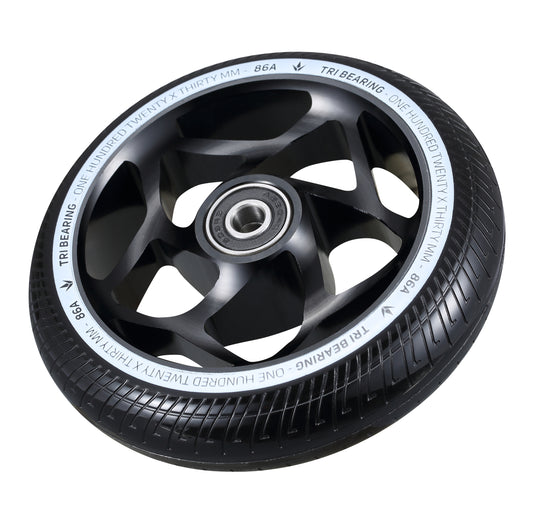 Envy 120mm x 30mm Tri Bearing Wheels - Black