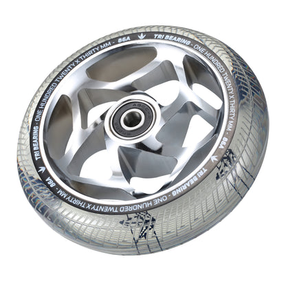 Envy 120mm x 30mm Tri Bearing Wheels - Clear