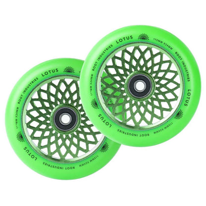 Root Industries Lotus Wheel 110mm - Green/Green